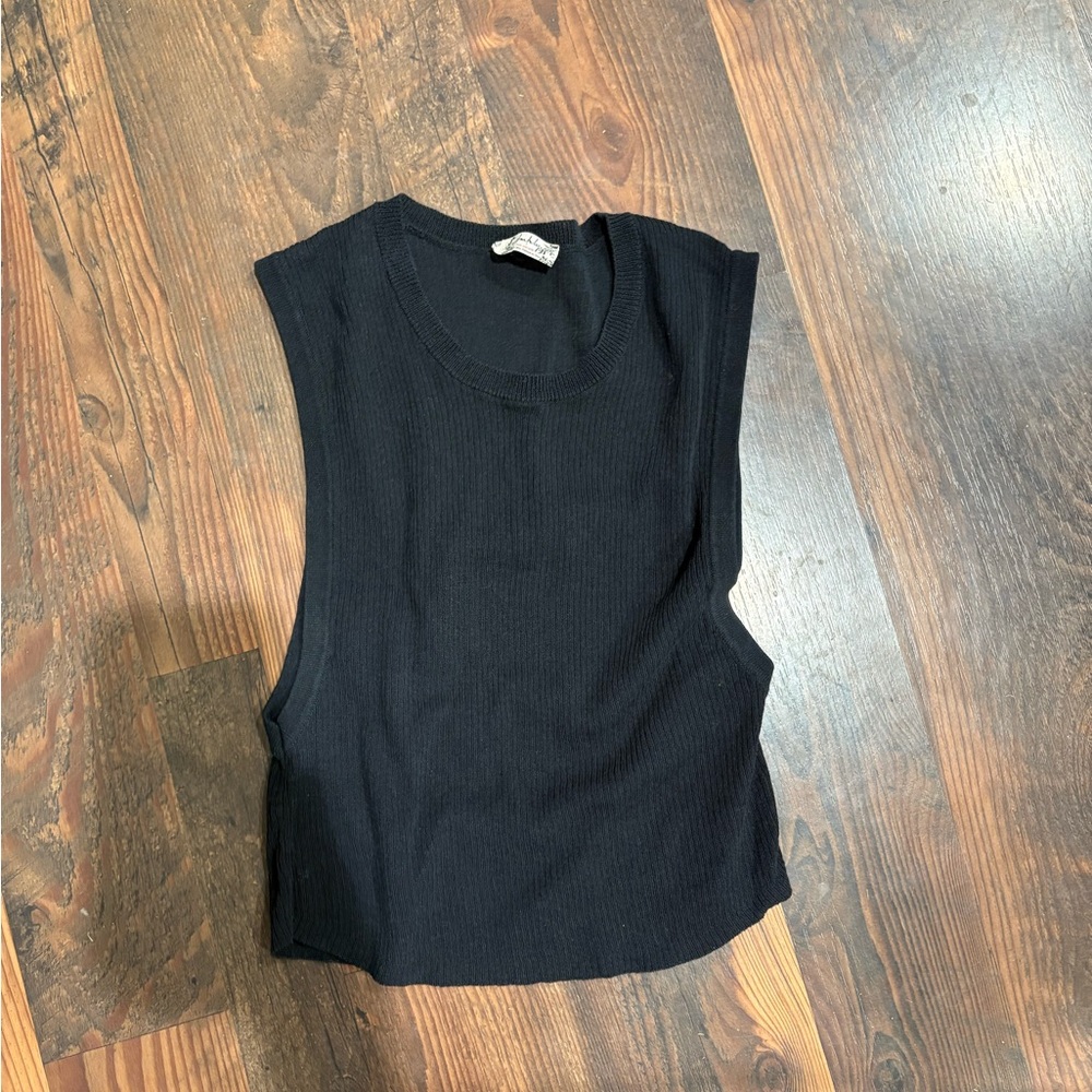 Free People Intimately Black Sleeveless Top
